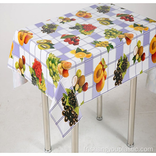 Tissu de table en PVC imprimé sur mesure